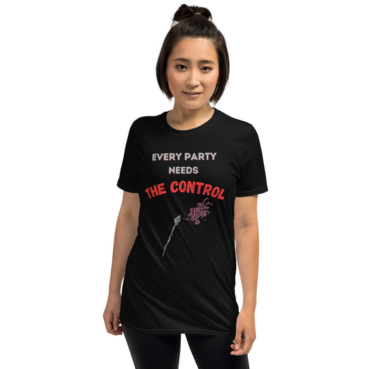 "Party Role - Control" Softstyle Short-sleeve Unisex T-shirt
