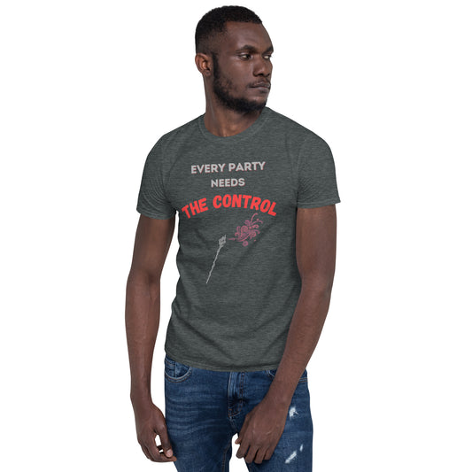 "Party Role - Control" Softstyle Short-sleeve Unisex T-shirt