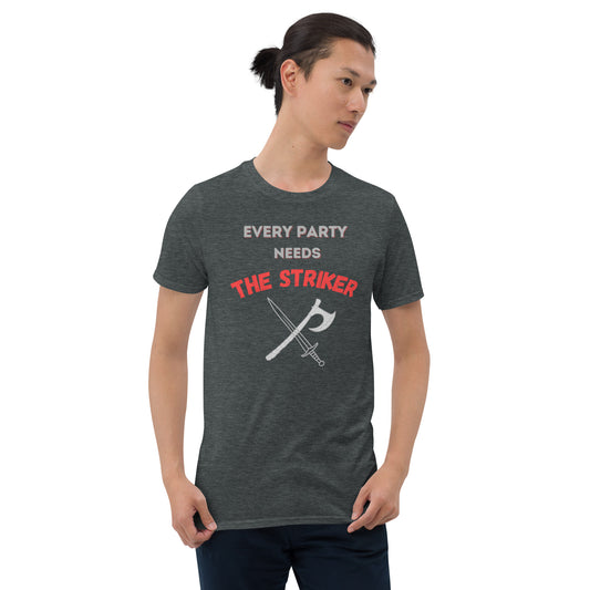 "Party Role - Striker" Softstyle Short-sleeve Unisex T-shirt