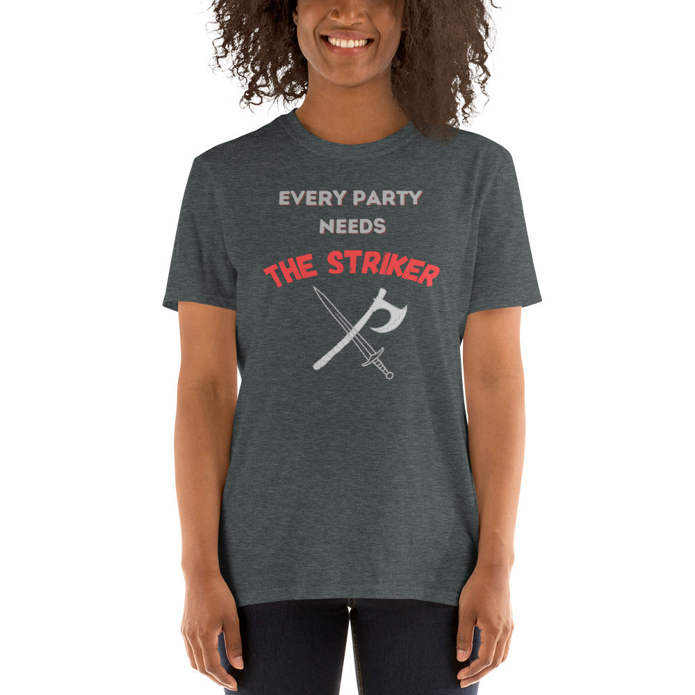 "Party Role - Striker" Softstyle Short-sleeve Unisex T-shirt