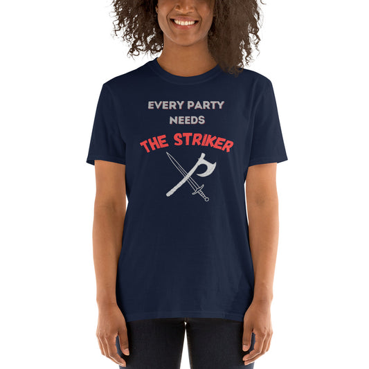 "Party Role - Striker" Softstyle Short-sleeve Unisex T-shirt