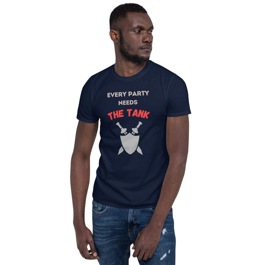 "Party Role - Tank" Softstyle Short-sleeve Unisex T-shirt