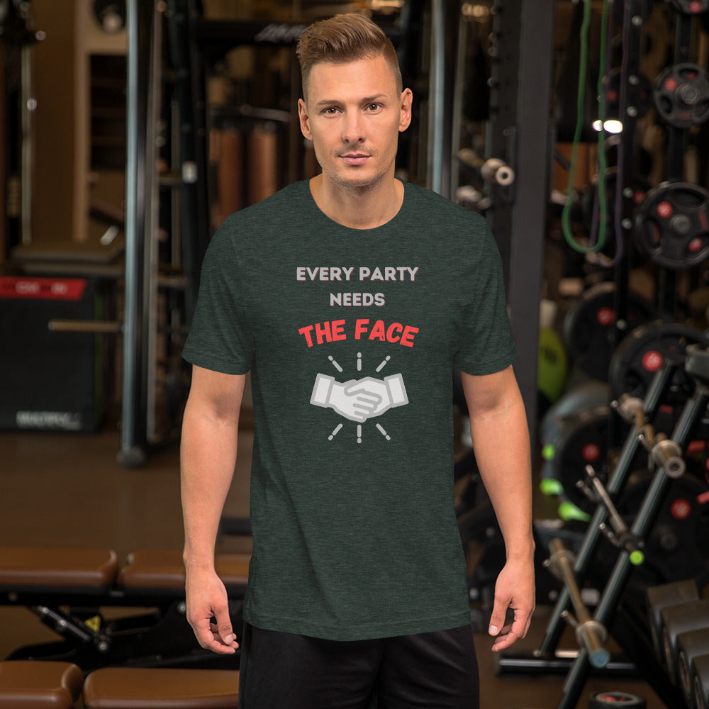 "Party Role - Face" Premium Short-sleeve Unisex T-shirt