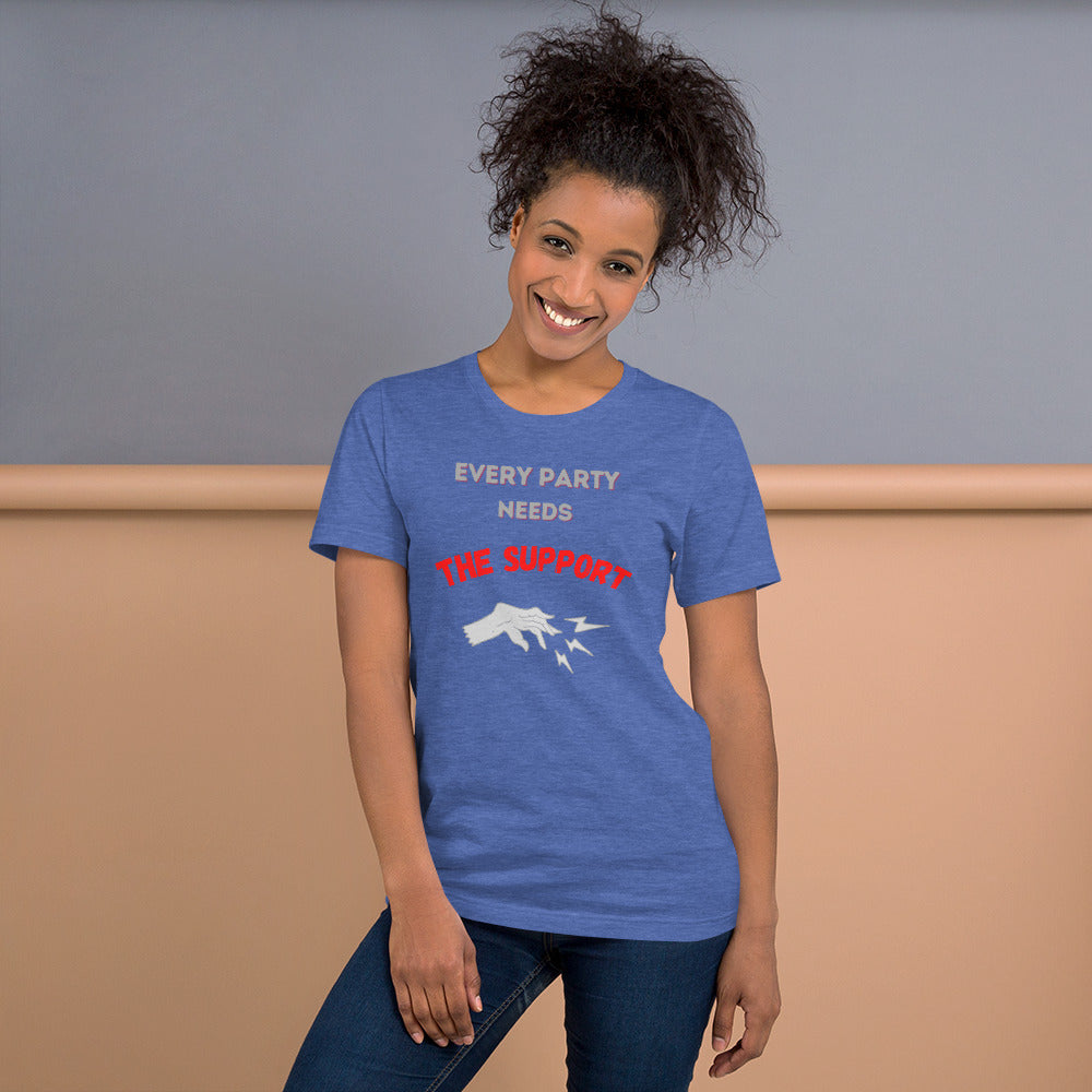 "Party Role - Support" Premium Short-sleeve Unisex T-shirt