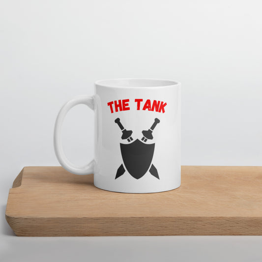 "Party Role - Tank" White Glossy Mug