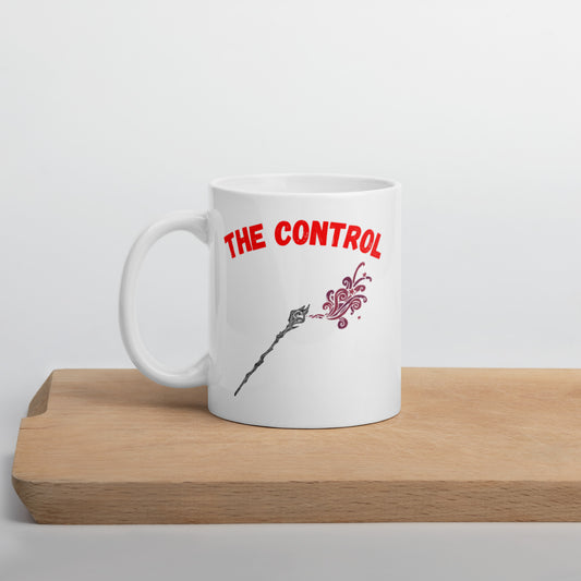 "Party Role - Control" White Glossy Mug