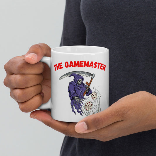 "Party Role - Gamemaster" White Glossy Mug