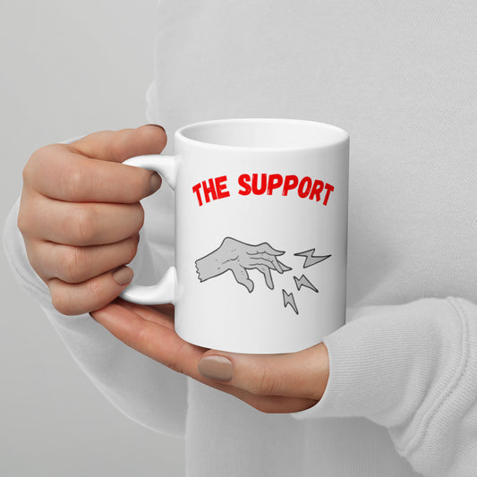 "Party Role - Support" White Glossy Mug