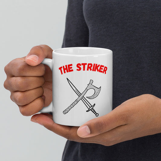 "Party Role - Striker" White Glossy Mug