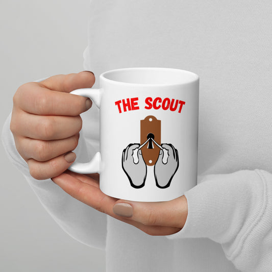 "Party Role - Scout" White Glossy Mug