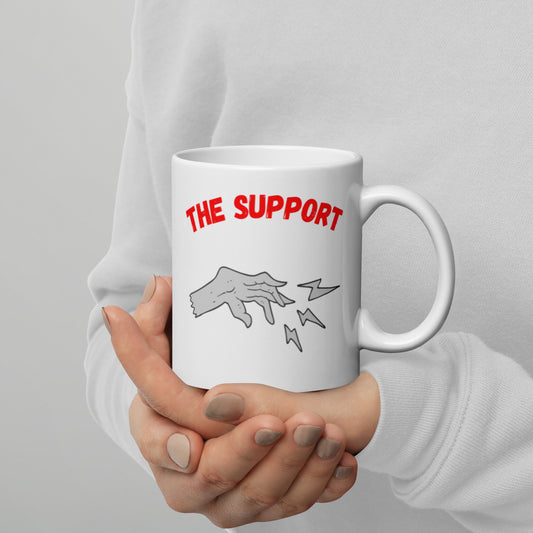"Party Role - Support" White Glossy Mug