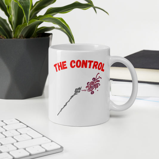 "Party Role - Control" White Glossy Mug