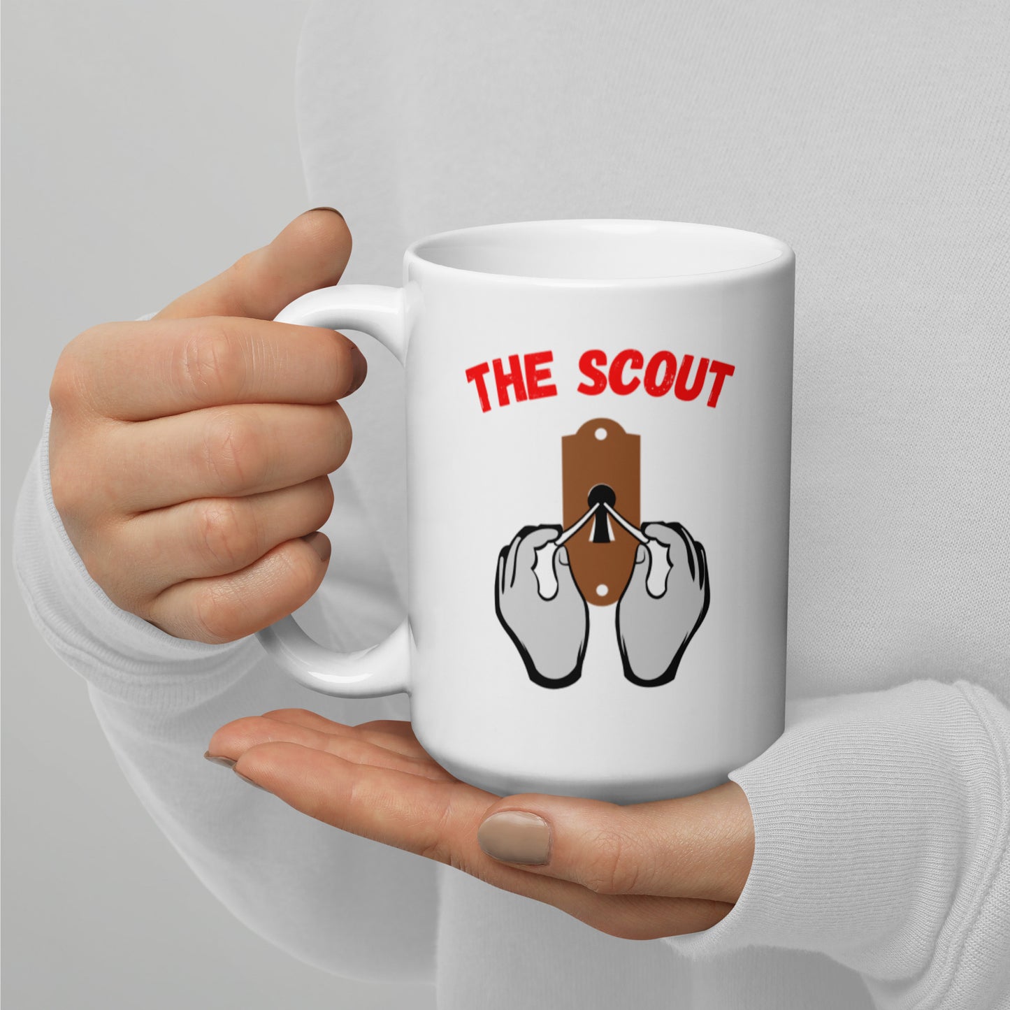 "Party Role - Scout" White Glossy Mug