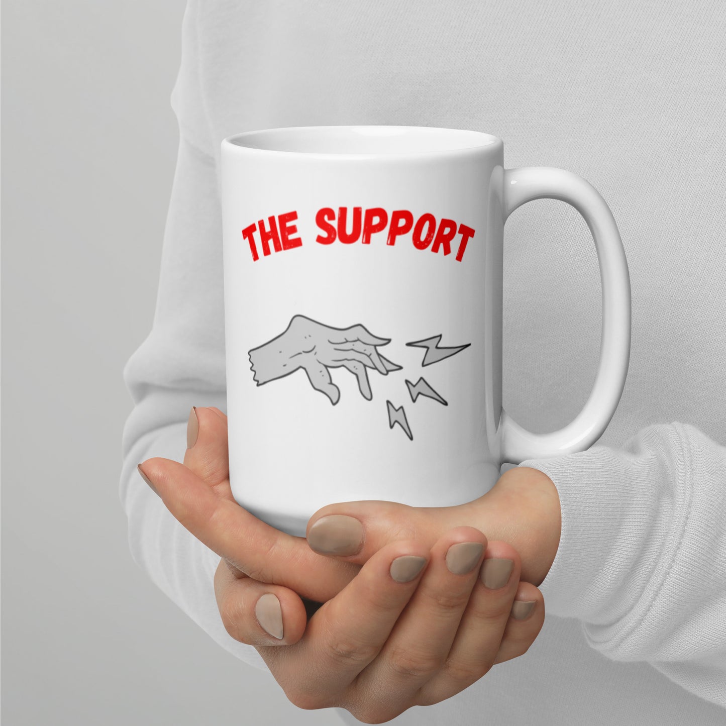 "Party Role - Support" White Glossy Mug