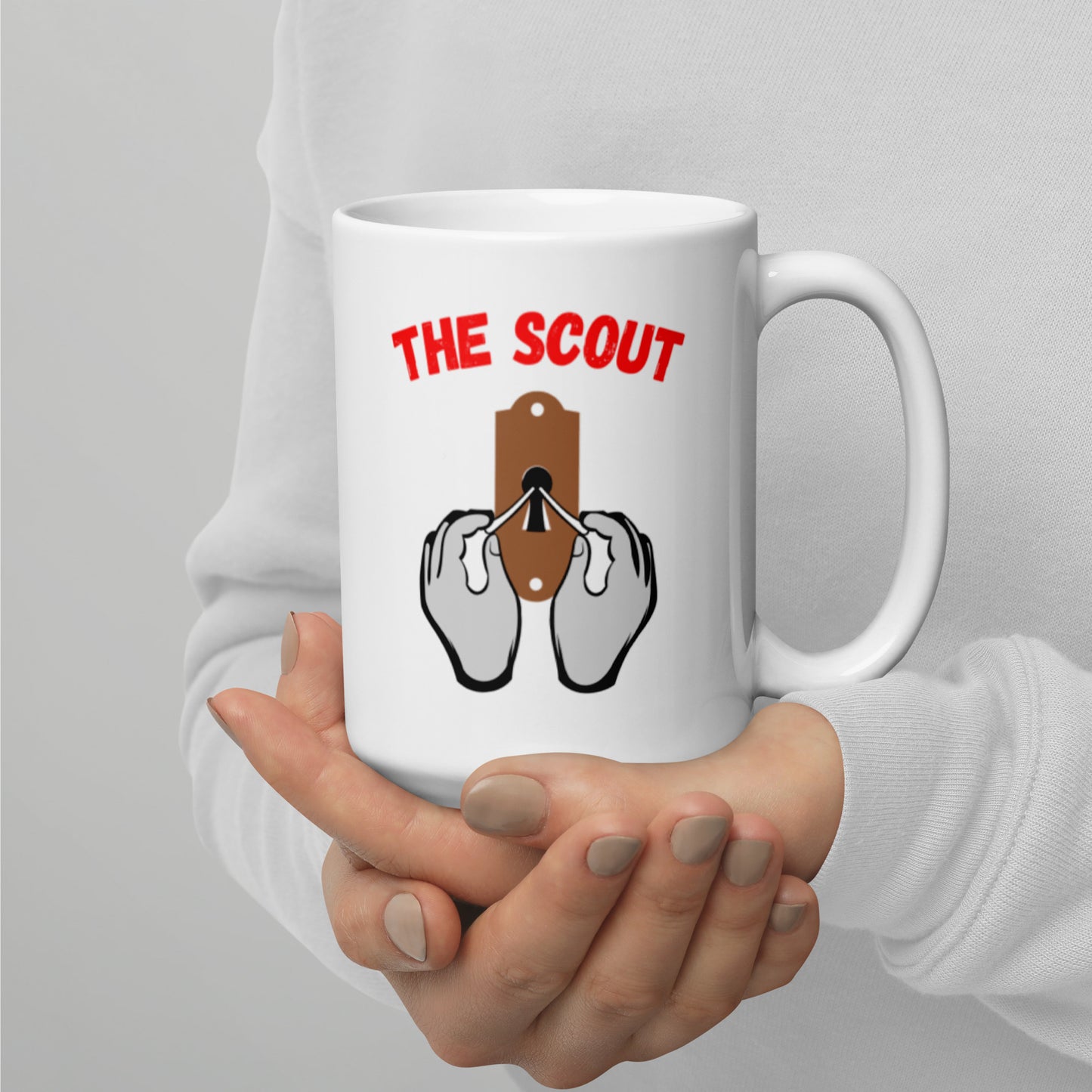 "Party Role - Scout" White Glossy Mug