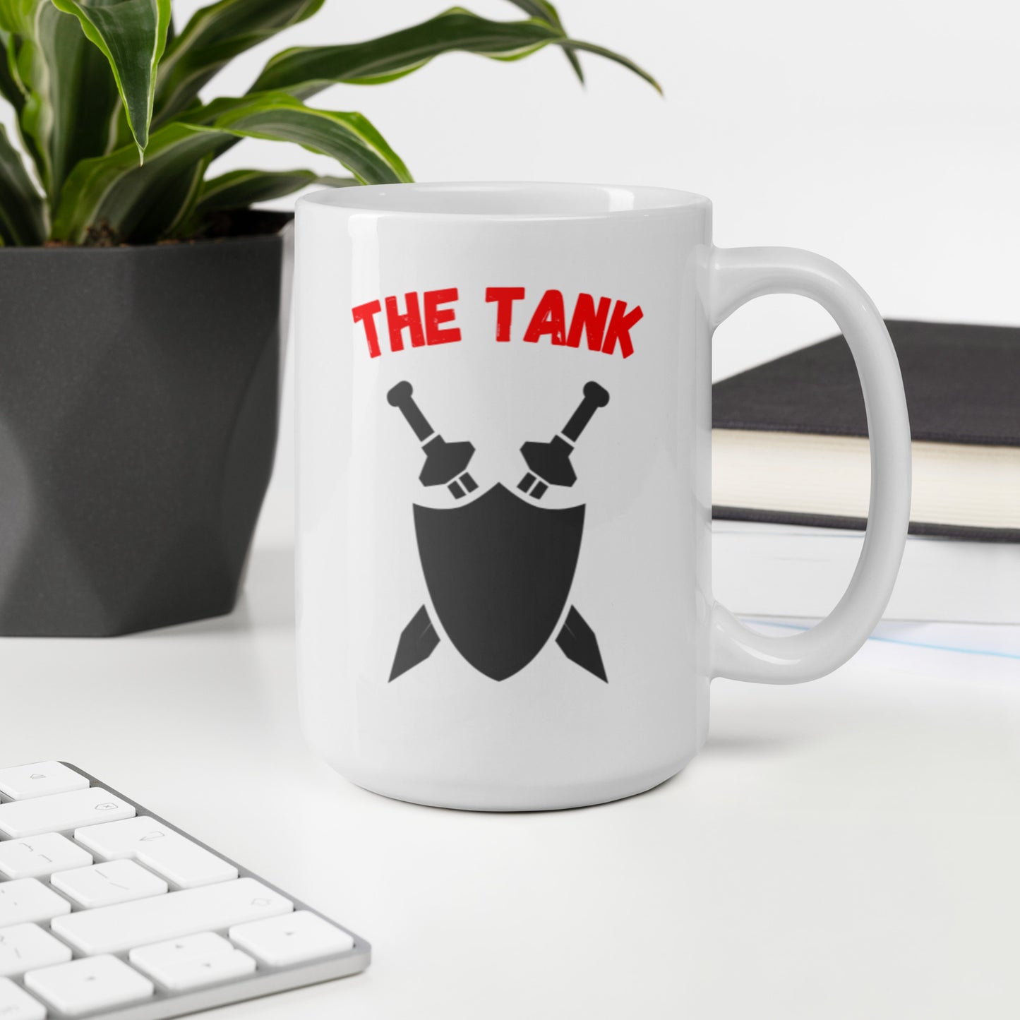 "Party Role - Tank" White Glossy Mug