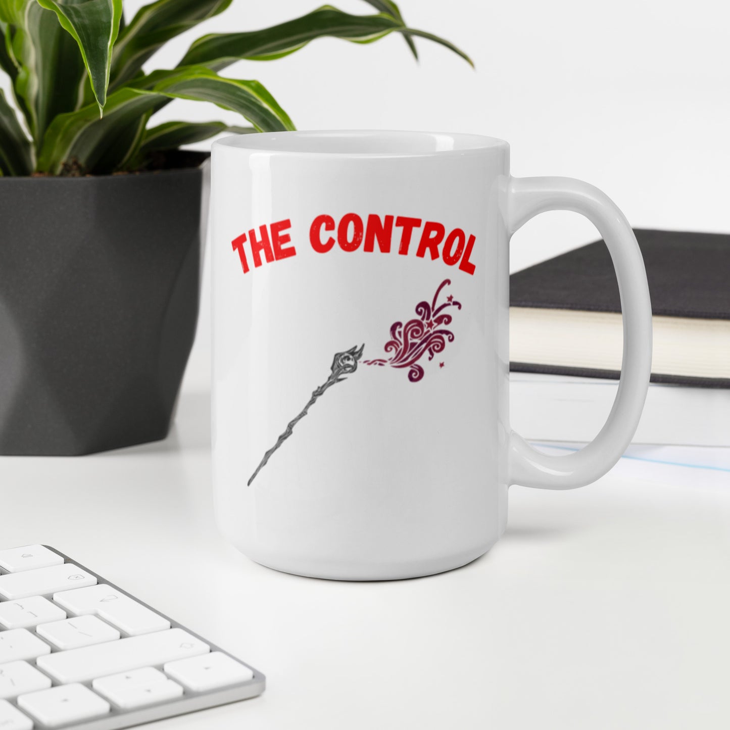 "Party Role - Control" White Glossy Mug