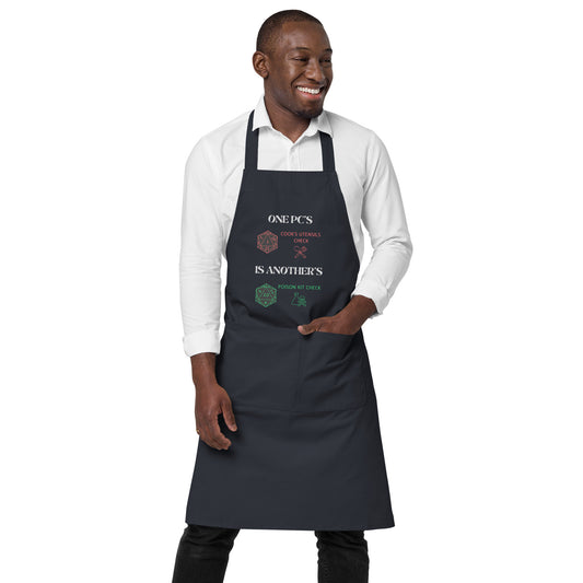 "Nat1 vs Nat20" Organic Cotton Apron