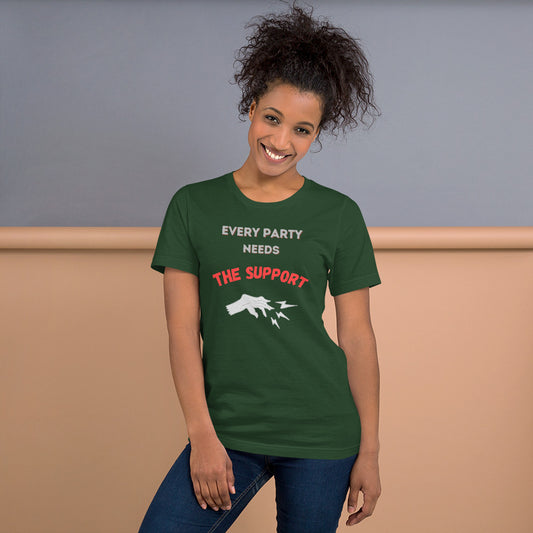 "Party Role - Support" Premium Short-sleeve Unisex T-shirt
