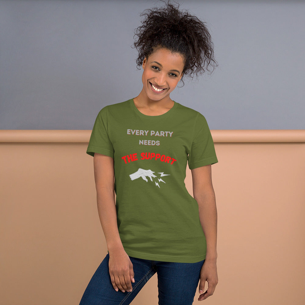 "Party Role - Support" Premium Short-sleeve Unisex T-shirt