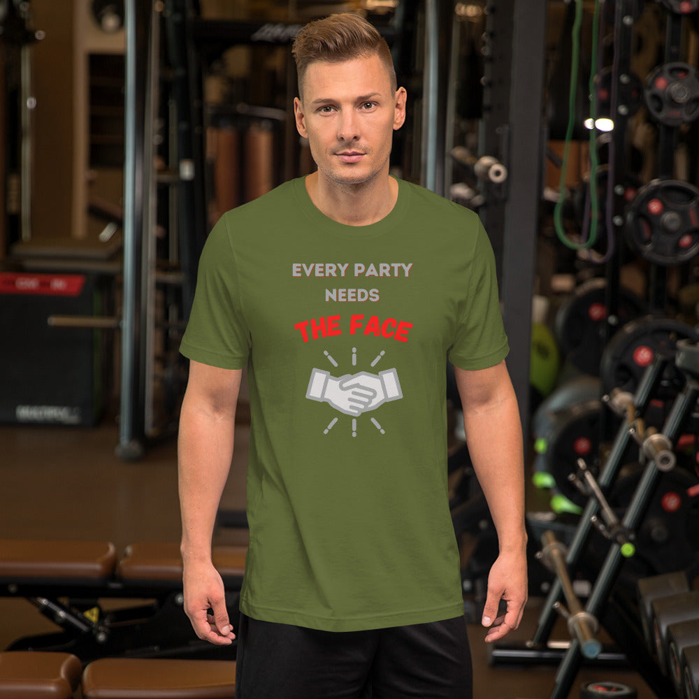 "Party Role - Face" Premium Short-sleeve Unisex T-shirt