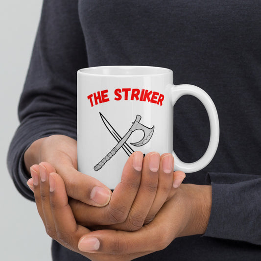 "Party Role - Striker" White Glossy Mug