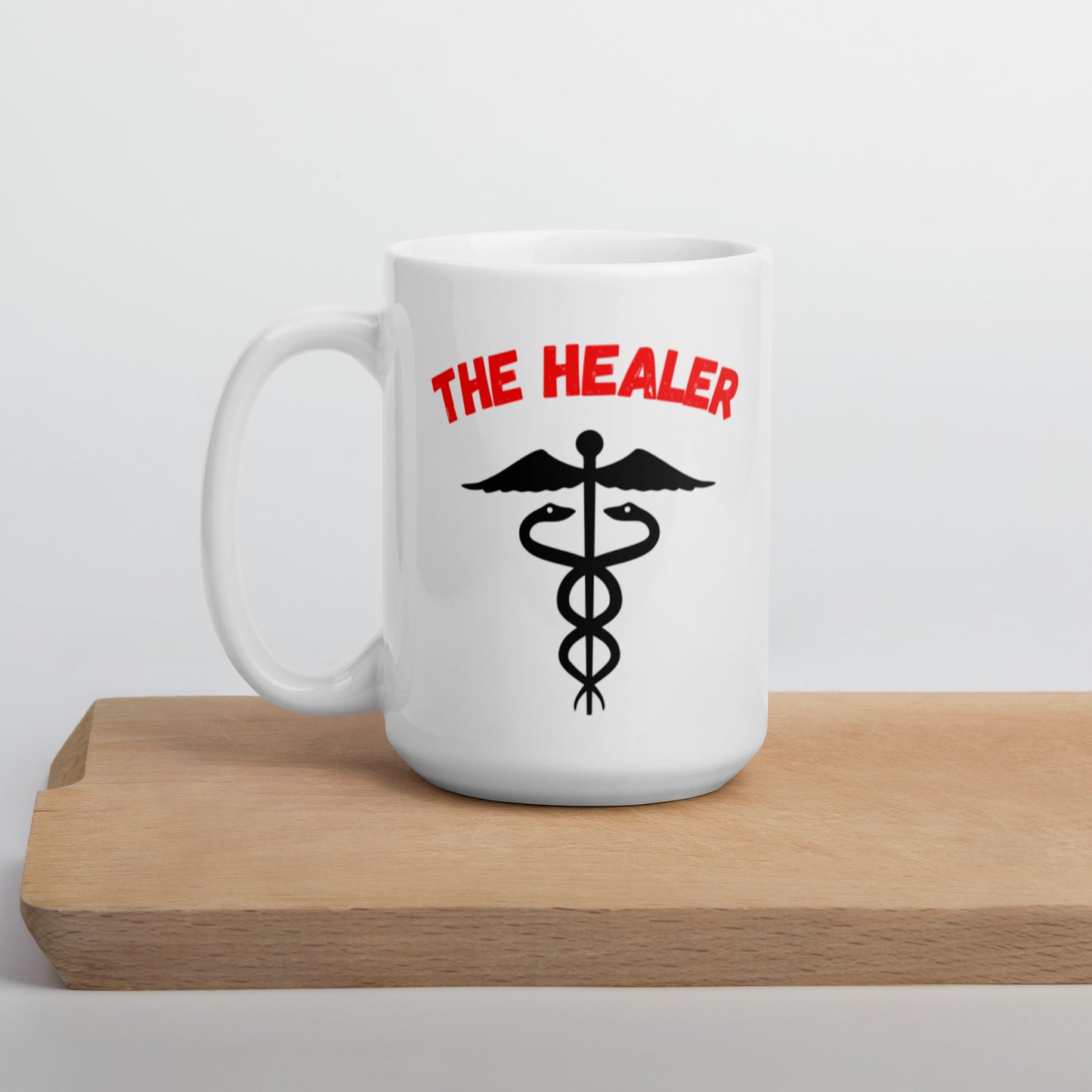 "Party Role - Healer" White Glossy Mug