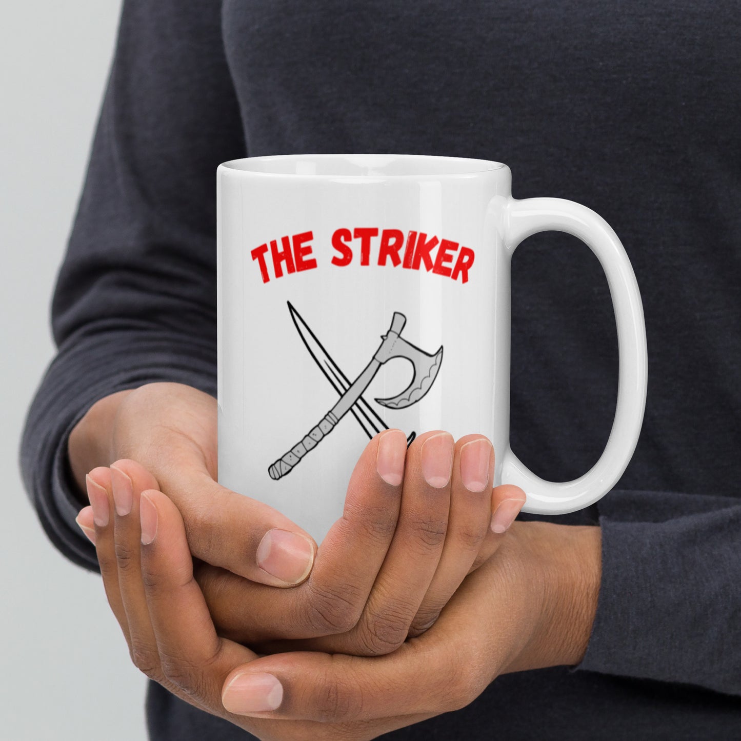 "Party Role - Striker" White Glossy Mug